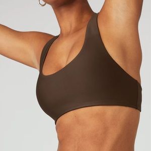 alo yoga Airlift Advantage Racerback Bra espresso